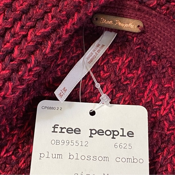 Free People Women's High Hopes Open Front Cardi Sweater Long Sleeve Size‎ Medium - Picture 11 of 13